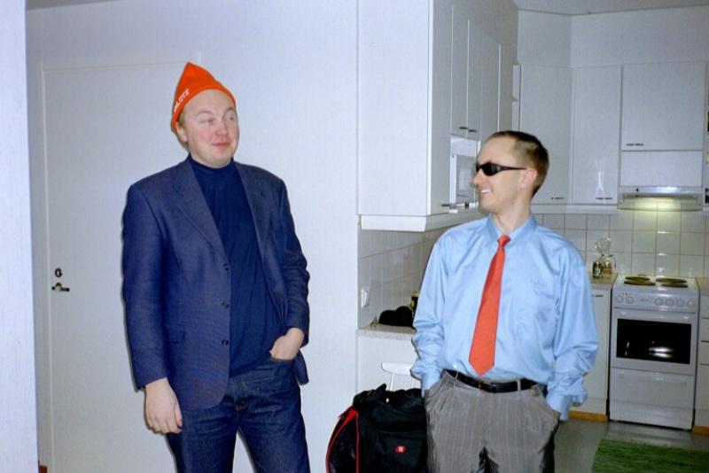 Perttu, pipo ja Tommi
